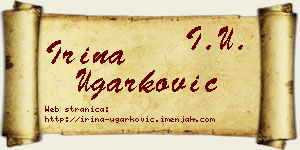 Irina Ugarković vizit kartica